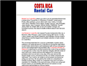 screenshot of Costa Rica Rental Car - Costa Rica Car Rentals