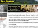 screenshot of Costa Rica Blogger
