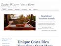 screenshot of Costa Rica Vacation - Concierge Services and Rentals