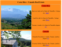 screenshot of Costa Rica-Canada Real Estate