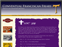 screenshot of Conventual Franciscan Friars - Immaculate Conception Province