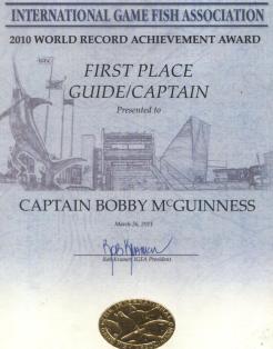 Bobby McGuinness – IGFA World’s Top Captain in 2010