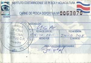 Costa Rica Fishing License – Fishing and Boat Fees Increase